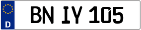 Trailer License Plate